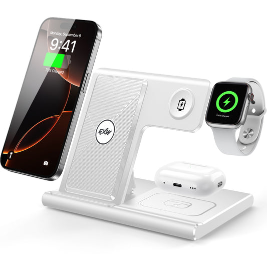 3 in 1 Wireless Charging Sation for Multiple Devices 